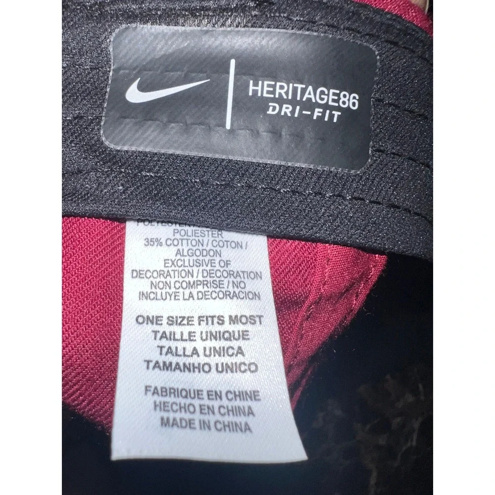 Nike Heritage86 FSU Seminoles Hat Mens Garnet Dri-FIT Adjustable Cap
